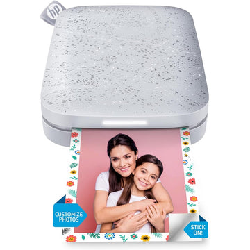 HP Sprocket 200 2nd Edition Portable 2x3" Instant Photo Printer, Luna Pearl - Imported from UK